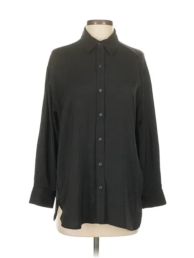 Pre-owned Banana Republic Factory Store 3/4 Sleeve Blouse In Black