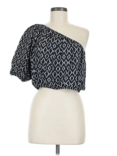 Banana Republic Factory Store 3/4 Sleeve Blouse In Black