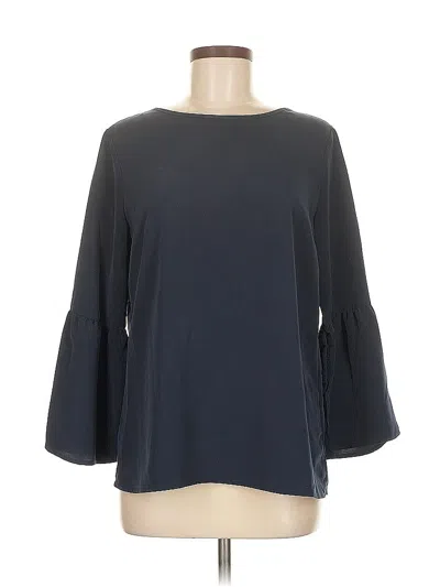 Pre-owned Banana Republic Factory Store 3/4 Sleeve Blouse In Gray