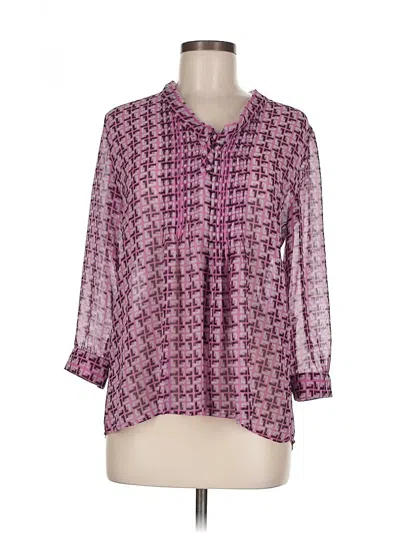 Pre-owned Banana Republic Factory Store 3/4 Sleeve Blouse In Pink