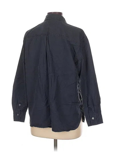Pre-owned Banana Republic Factory Store 3/4 Sleeve Button Down Shirt In Blue