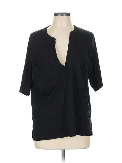 Pre-owned Banana Republic Factory Store 3/4 Sleeve T-shirt In Black