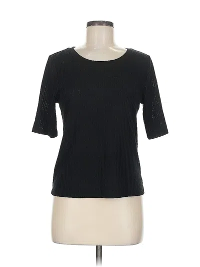 Pre-owned Banana Republic Factory Store 3/4 Sleeve T-shirt In Black