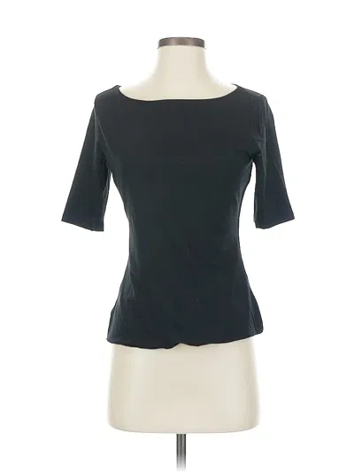 Pre-owned Banana Republic Factory Store 3/4 Sleeve T-shirt In Black