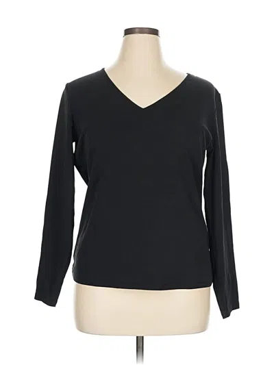 Pre-owned Banana Republic Factory Store 3/4 Sleeve T-shirt In Black