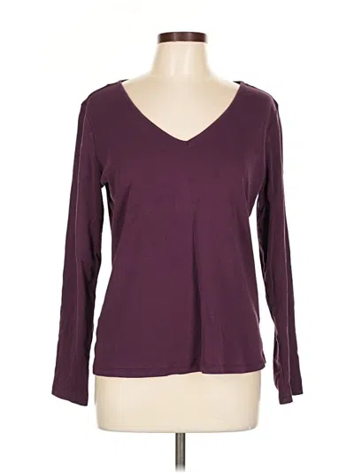 Pre-owned Banana Republic Factory Store 3/4 Sleeve T-shirt In Burgundy