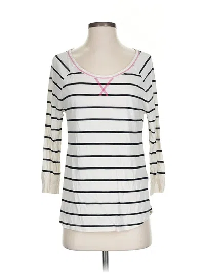 Pre-owned Banana Republic Factory Store 3/4 Sleeve T-shirt In White