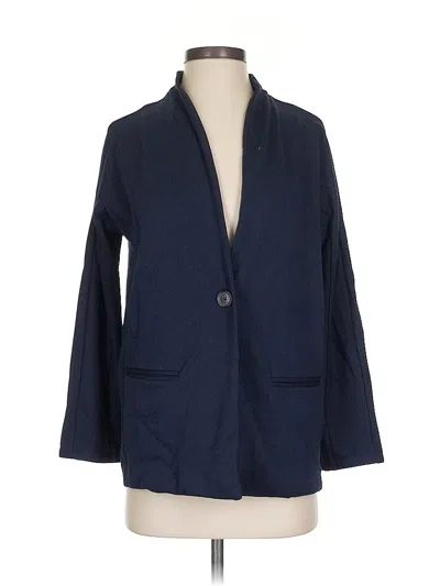 Pre-owned Banana Republic Factory Store Blazer Jacket In Blue