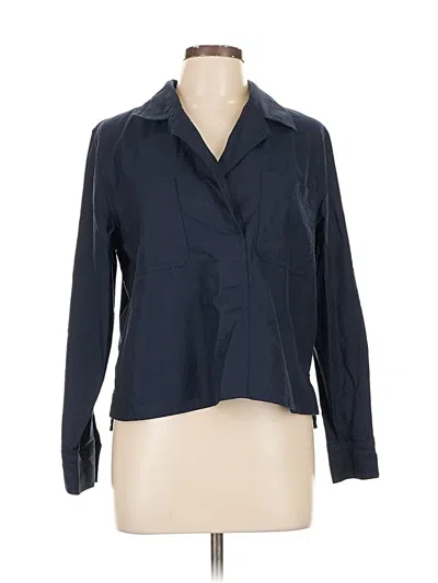 Pre-owned Banana Republic Factory Store Blazer Jacket In Blue