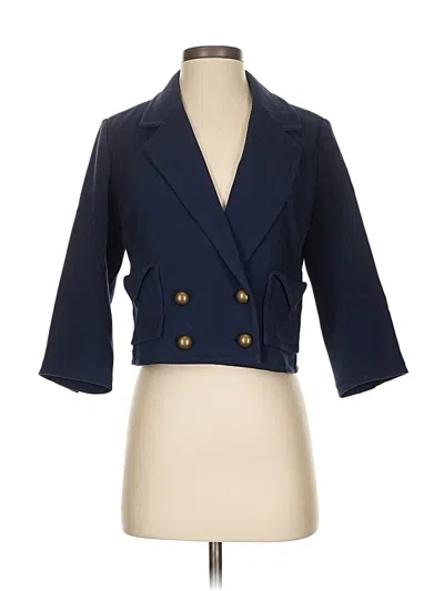 Pre-owned Banana Republic Factory Store Blazer Jacket In Blue