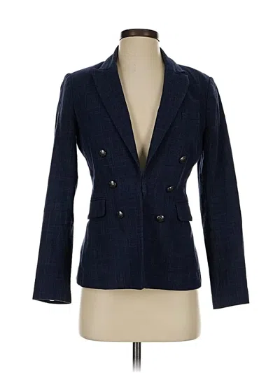 Pre-owned Banana Republic Factory Store Blazer Jacket In Blue