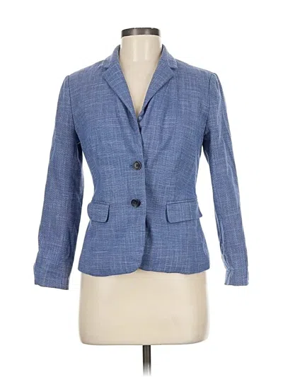 Pre-owned Banana Republic Factory Store Blazer Jacket In Blue