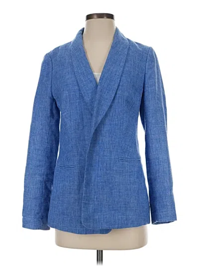 Pre-owned Banana Republic Factory Store Blazer Jacket In Blue
