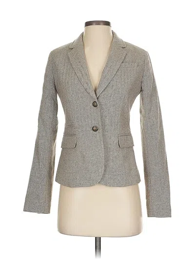 Pre-owned Banana Republic Factory Store Blazer Jacket In Gray