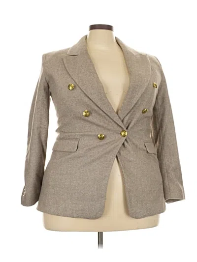 Pre-owned Banana Republic Factory Store Blazer Jacket In Tan
