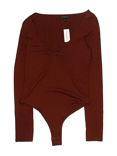Banana Republic Factory Store Bodysuit In Burgundy