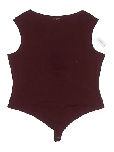 Banana Republic Factory Store Bodysuit In Burgundy