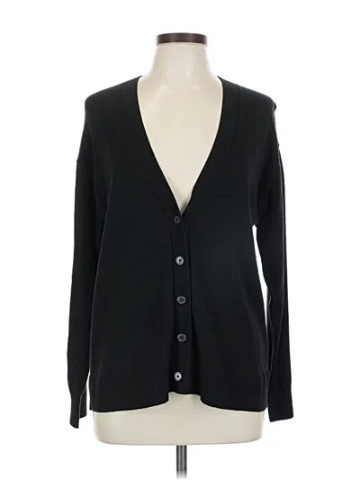 Pre-owned Banana Republic Factory Store Cardigan Sweater In Black