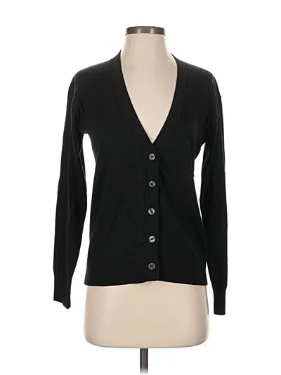 Pre-owned Banana Republic Factory Store Cardigan Sweater In Black