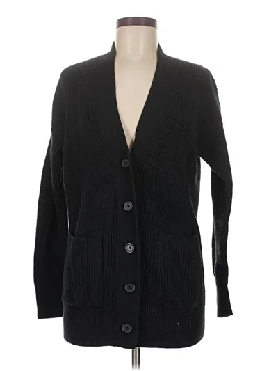 Pre-owned Banana Republic Factory Store Cardigan Sweater In Black