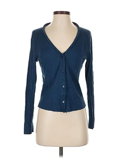 Pre-owned Banana Republic Factory Store Cardigan Sweater In Blue