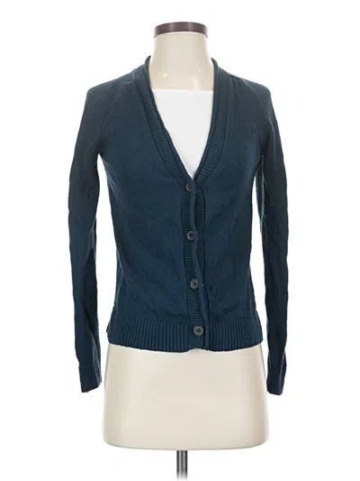 Pre-owned Banana Republic Factory Store Cardigan Sweater In Blue
