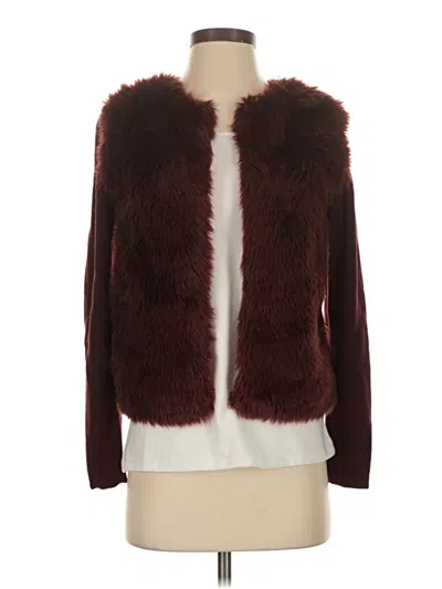 Pre-owned Banana Republic Factory Store Cardigan Sweater In Burgundy