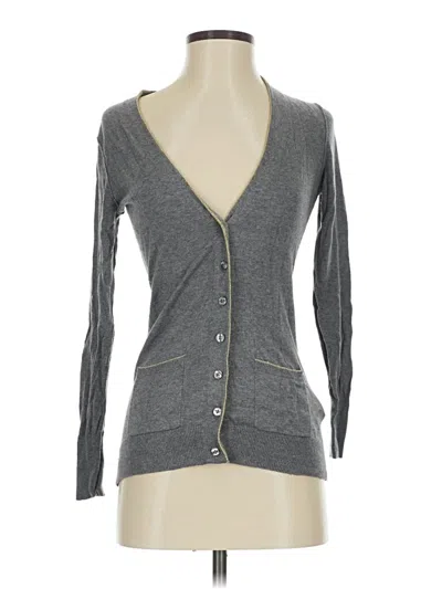 Pre-owned Banana Republic Factory Store Cardigan Sweater In Gray