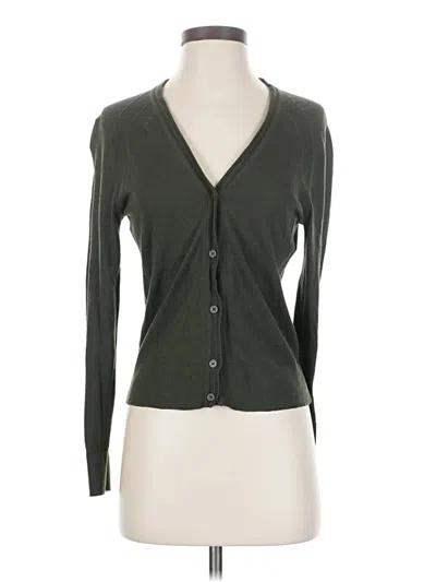 Pre-owned Banana Republic Factory Store Cardigan Sweater In Green