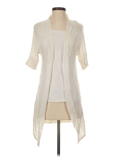 Pre-owned Banana Republic Factory Store Cardigan Sweater In Ivory