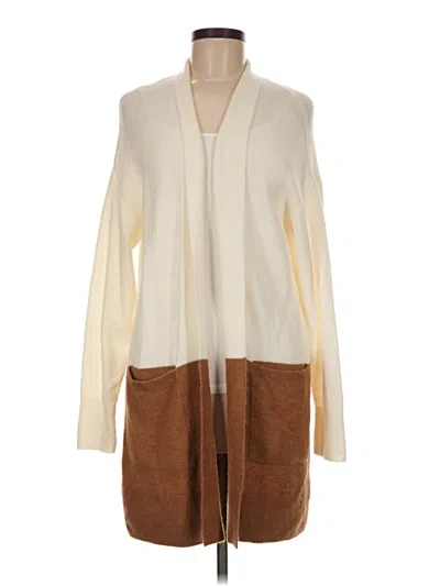 Pre-owned Banana Republic Factory Store Cardigan Sweater In Ivory