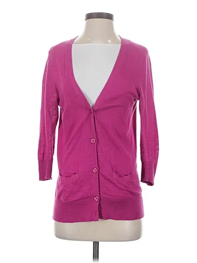 Pre-owned Banana Republic Factory Store Cardigan Sweater In Pink