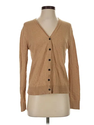 Pre-owned Banana Republic Factory Store Cardigan Sweater In Tan