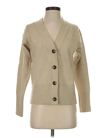 Pre-owned Banana Republic Factory Store Cardigan Sweater In Tan