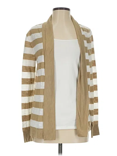 Pre-owned Banana Republic Factory Store Cardigan Sweater In Tan