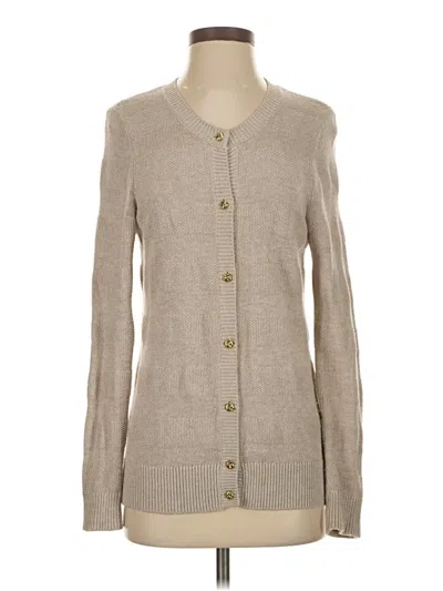 Pre-owned Banana Republic Factory Store Cardigan Sweater In Tan