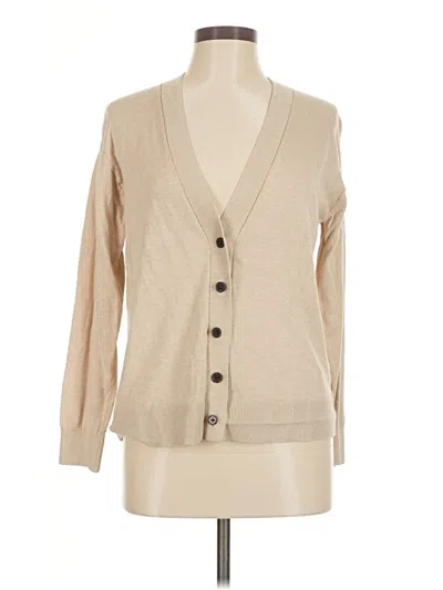 Pre-owned Banana Republic Factory Store Cardigan Sweater In Tan