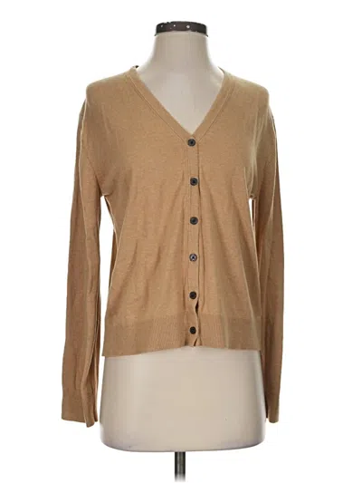 Pre-owned Banana Republic Factory Store Cardigan Sweater In Tan
