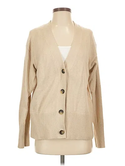 Pre-owned Banana Republic Factory Store Cardigan Sweater In Tan