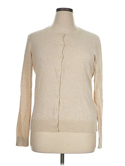 Pre-owned Banana Republic Factory Store Cardigan Sweater In Tan