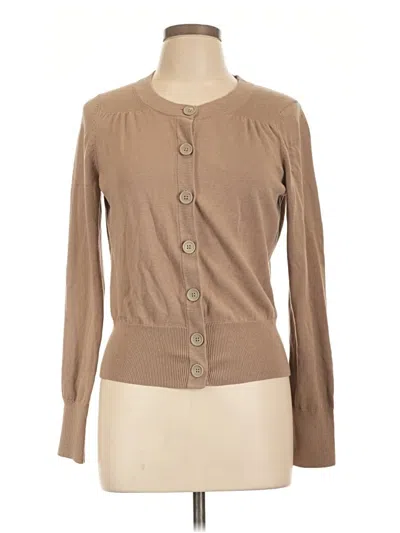 Pre-owned Banana Republic Factory Store Cardigan Sweater In Tan