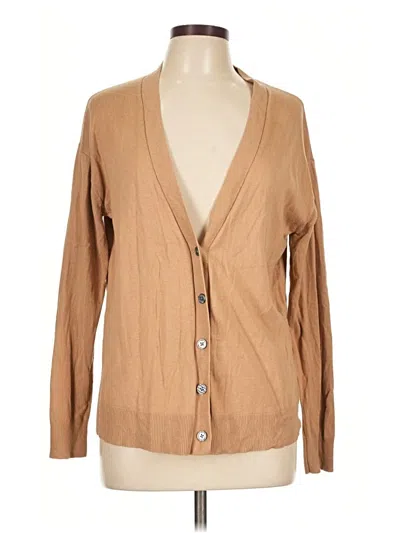 Pre-owned Banana Republic Factory Store Cardigan Sweater In Tan