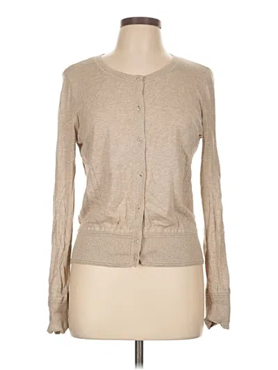 Pre-owned Banana Republic Factory Store Cardigan Sweater In Tan