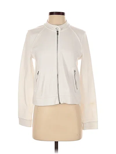 Pre-owned Banana Republic Factory Store Cardigan Sweater In White