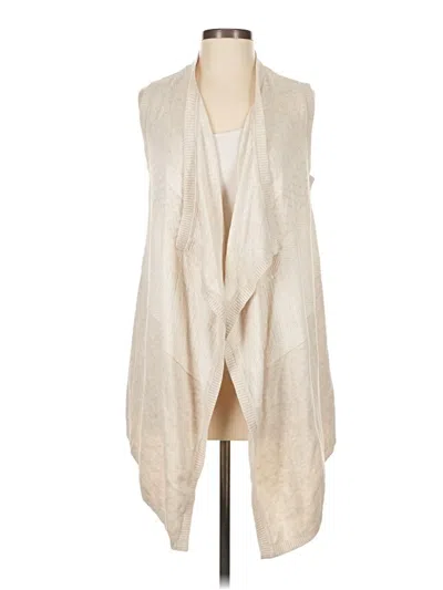 Pre-owned Banana Republic Factory Store Cardigan Sweater In White