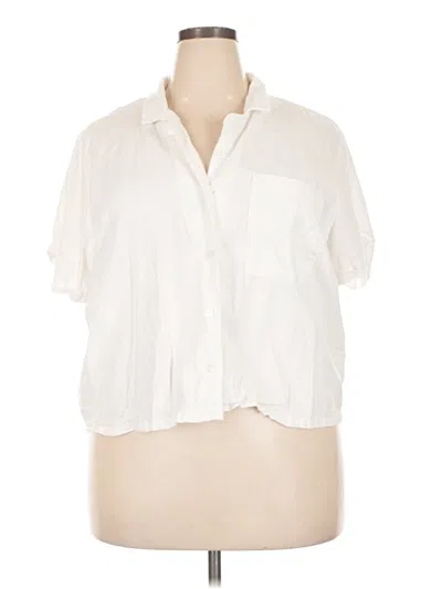 Pre-owned Banana Republic Factory Store Cardigan Sweater In White
