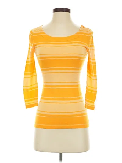 Pre-owned Banana Republic Factory Store Cardigan Sweater In Yellow