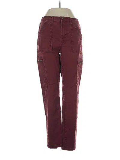Pre-owned Banana Republic Factory Store Cargo Pants In Burgundy