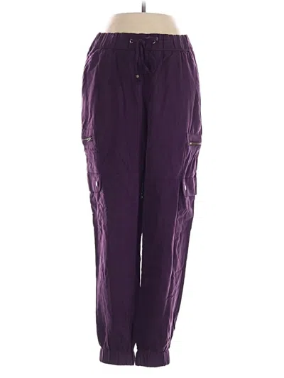 Pre-owned Banana Republic Factory Store Cargo Pants In Purple