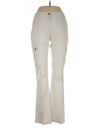 Pre-owned Banana Republic Factory Store Cargo Pants In White